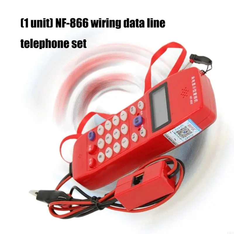 NF-866 Telephone Phone Line Networks Cable Tester Butt Test Tester Linemans Tool 83CE