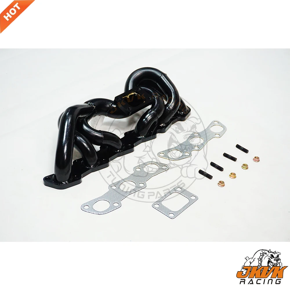 JKVK RACING 3.0mm Mild steel Skyline R32 R33  R34 RB20 RB25 RB20DET RB25DET Low Mount T3 Turbo Header Exhaust Manifold