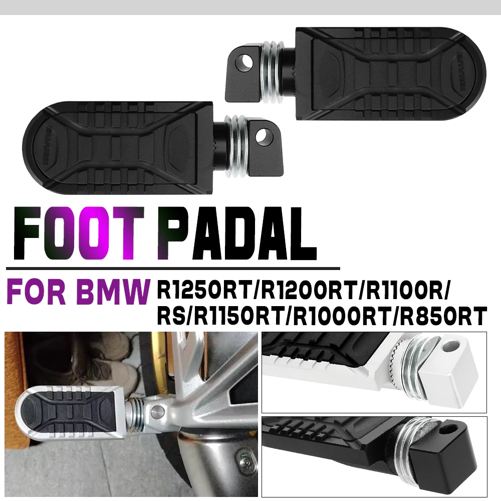 Rear Footpegs For BMW R 1200RT LC R 1250RT R1150RT r1100rt R850 R Rotatable Passenger Foot Rests Foot Peg Motorcycle Accessories
