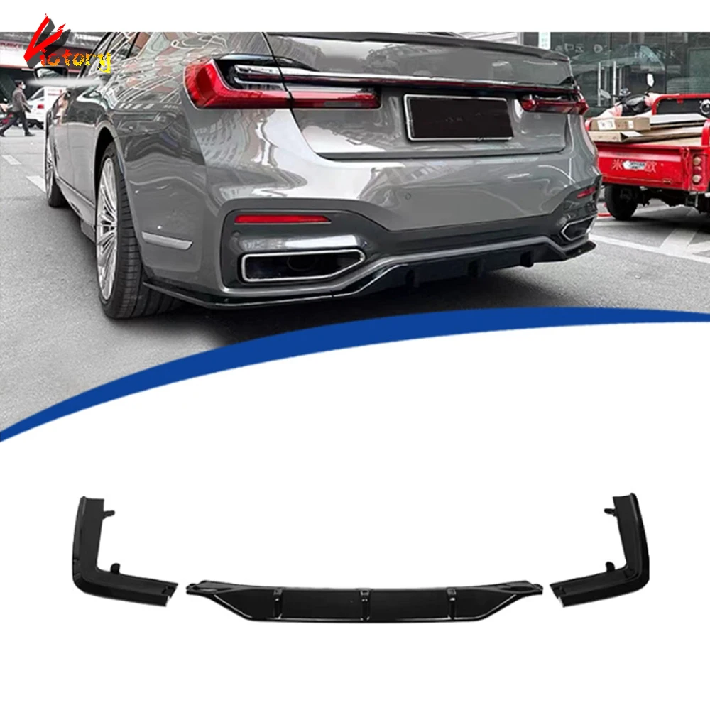 

Rear Diffuser Splitter For BMW 7 Series G12 M Sport 2019-2022 Glossy Black Back Bumper Lip 3PCS/Set