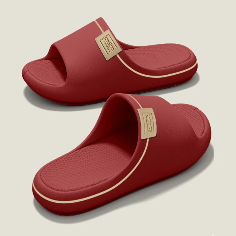 Damen-Hausschuhe, Outdoor-Sandalen für Paare, rutschfeste Strand-Slides, weiche Sohle, Badezimmer-Hausschuhe für Männer und Frauen, flache Schuhe – Detail 6
