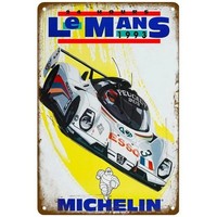 Racing Le Mans 1993 Tin Sign Man Cave Art Decor
