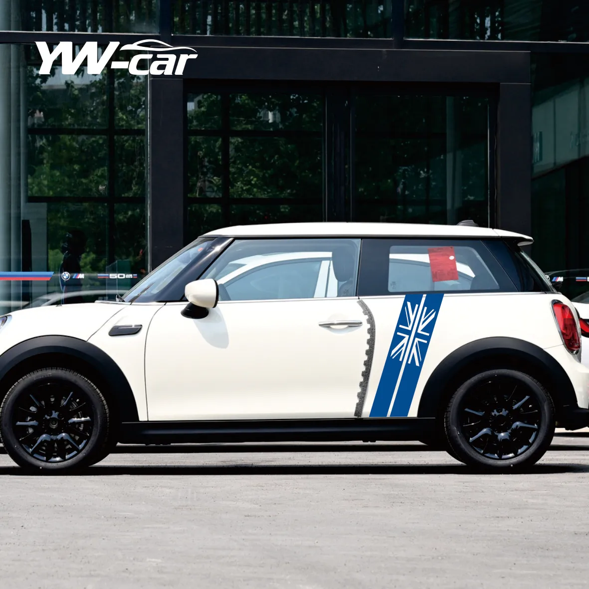 Union Jack Styling Door Side Stripe Sticker Decoration Body Decal For MINI Cooper R50 R52 R53 R55 R56 R57 R58 R59 F56 F57 3-ries