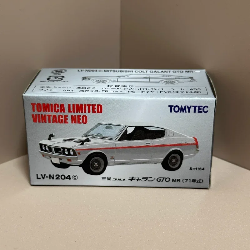 TAKARA TOMY TOMYTEC-Tomica Diecast Metal Modelo, Mitsubishi Colt Galant GTO MR, Liga Toy Motor Presentes, TLV-204c TLV-204d