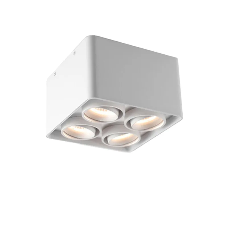 

Spotlight four head anti glare high visibility index bulb, living room light can be connected to voice controlled tube light