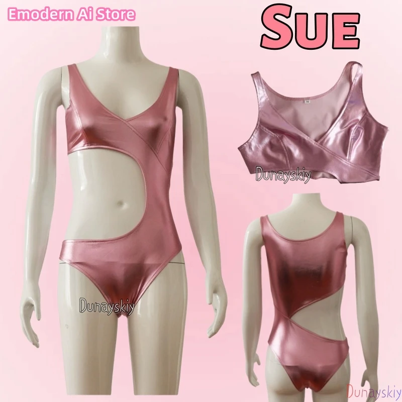 Sue Swimsuit Cospaly Costume Substance Disguise Women Bikini Fitness Jumpsuit Bodysuit Halloween Carnival Party Suit Disguise