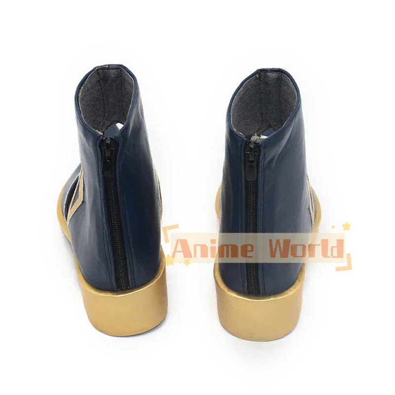 Genshin Impact Kaeya Sailwind Shadow Nuove scarpe cosplay in pelle Stivali di carnevale di Halloween realizzati su misura