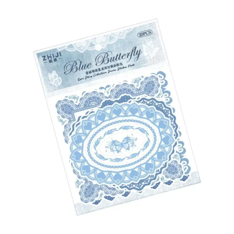 

20 Sheets Landscape Sticker Stationery Sticker Scrapbook Sticker Decorative Sticker for Photocards Journal Decoration