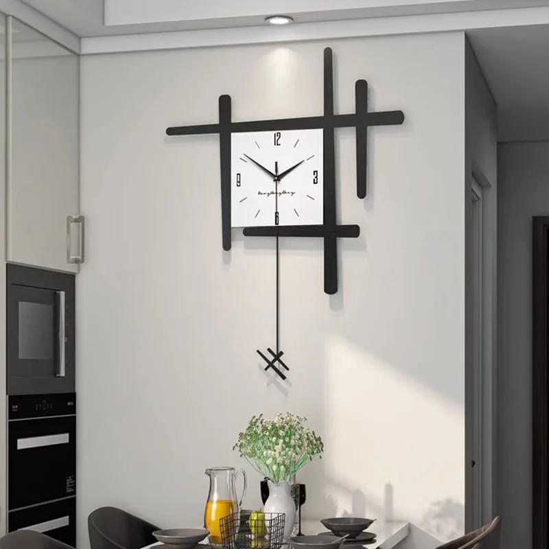 

Modern Design Wall Clock Large Simple European Bedroom Acrylic Wall Clock Living Room Nordic Horloge Murale Home Decor