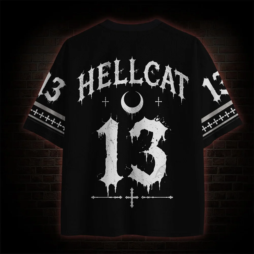 2026 New Nordic Mythical Theme Sports Fashion Short Sleeve V-neck Street View Clothing Mythical Fan Gifts T-shirt Halloween