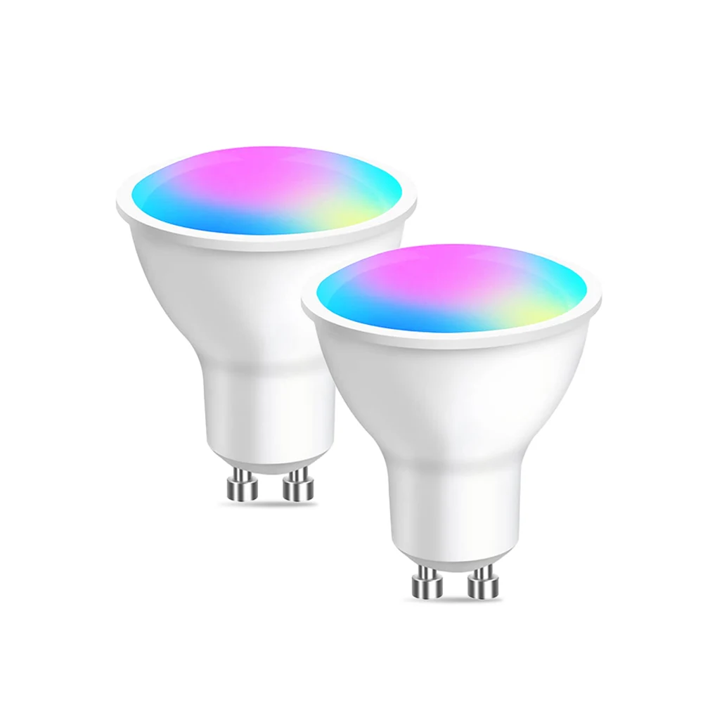 Inteligentna żarówka LED Zigbee 3.0 GU10 RGB+CW+WW, ściemnialna, sterowana głosem przez Alexa, Google Home, Yandex, eWeLink Gateway — zdjęcie 2