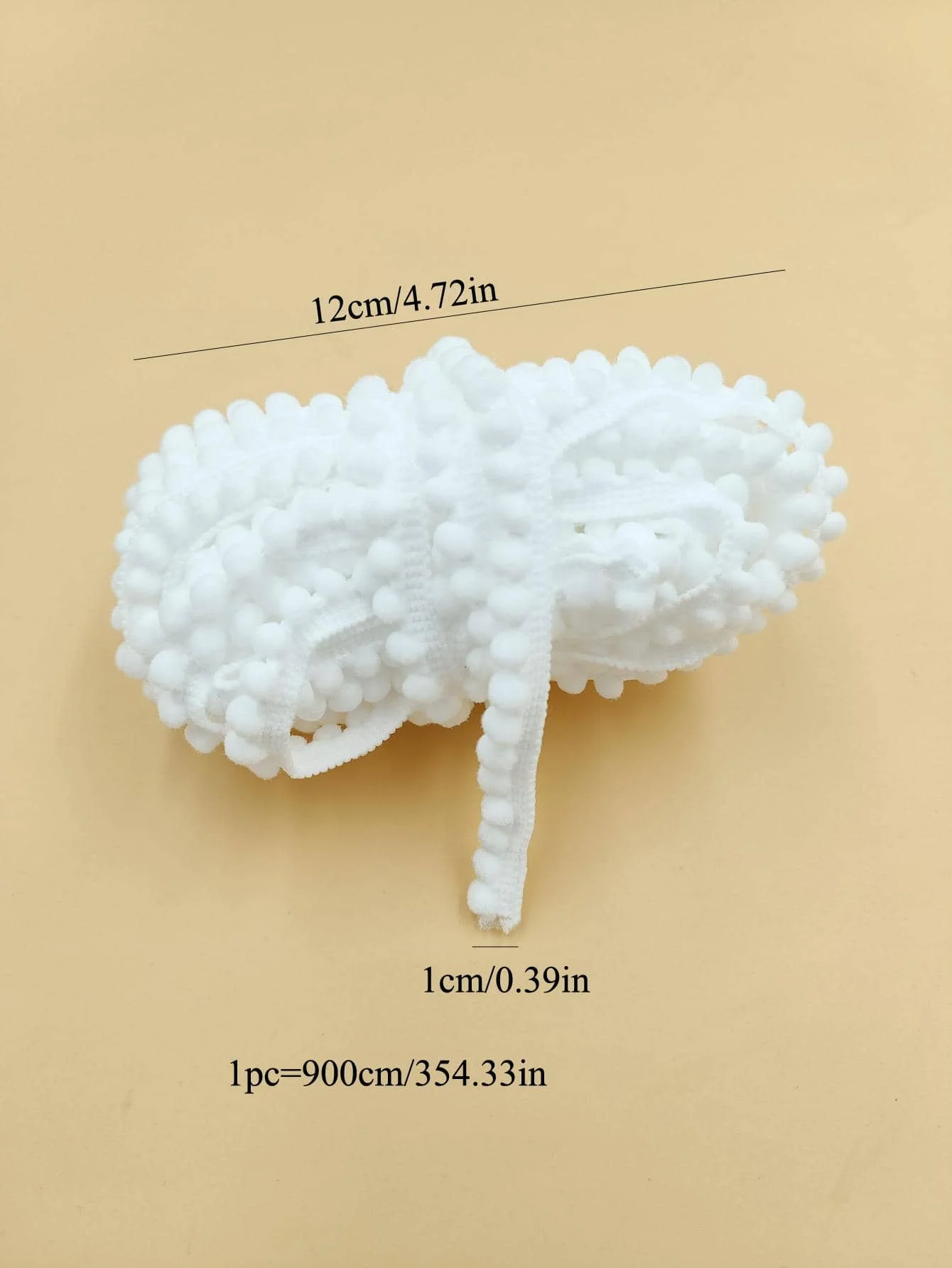 캐터필러 레이스 의류 액세서리, DIY 10 야드 크로마, 고밀도 더드 엣지 헤어볼, 1PC