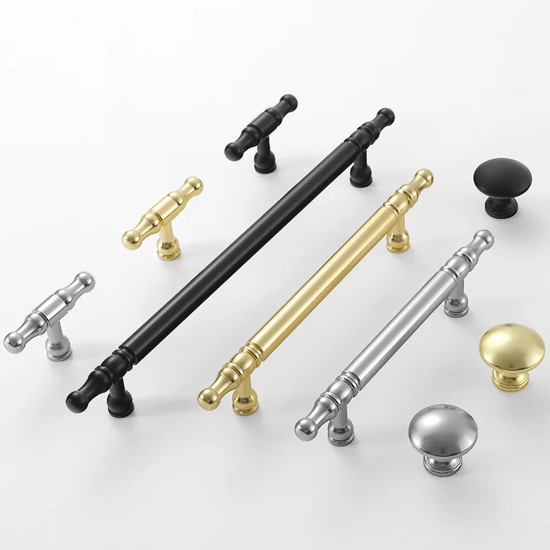 Aluminum Alloy Handle Modern Minimalism Cabinet Pull Cabinet Hardware Kitchen Cabinet Handle for Bathroom Drawer Dresser Pull