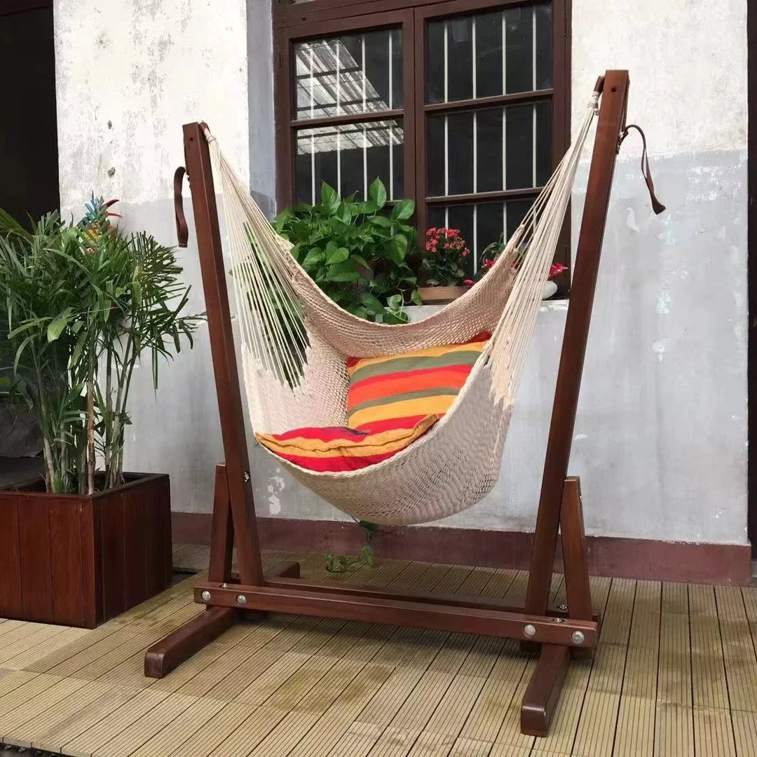 

'hammock swing indoor garden can store solid wood for leisure and entertainment