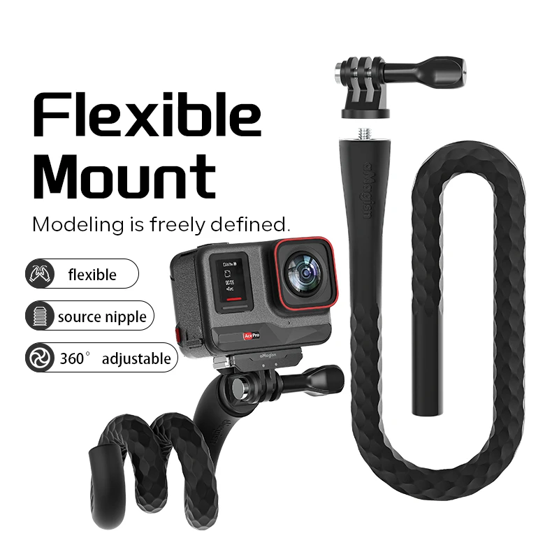 For Insta360 Ace Pro Flex Mount Sport Camera Riding Mount