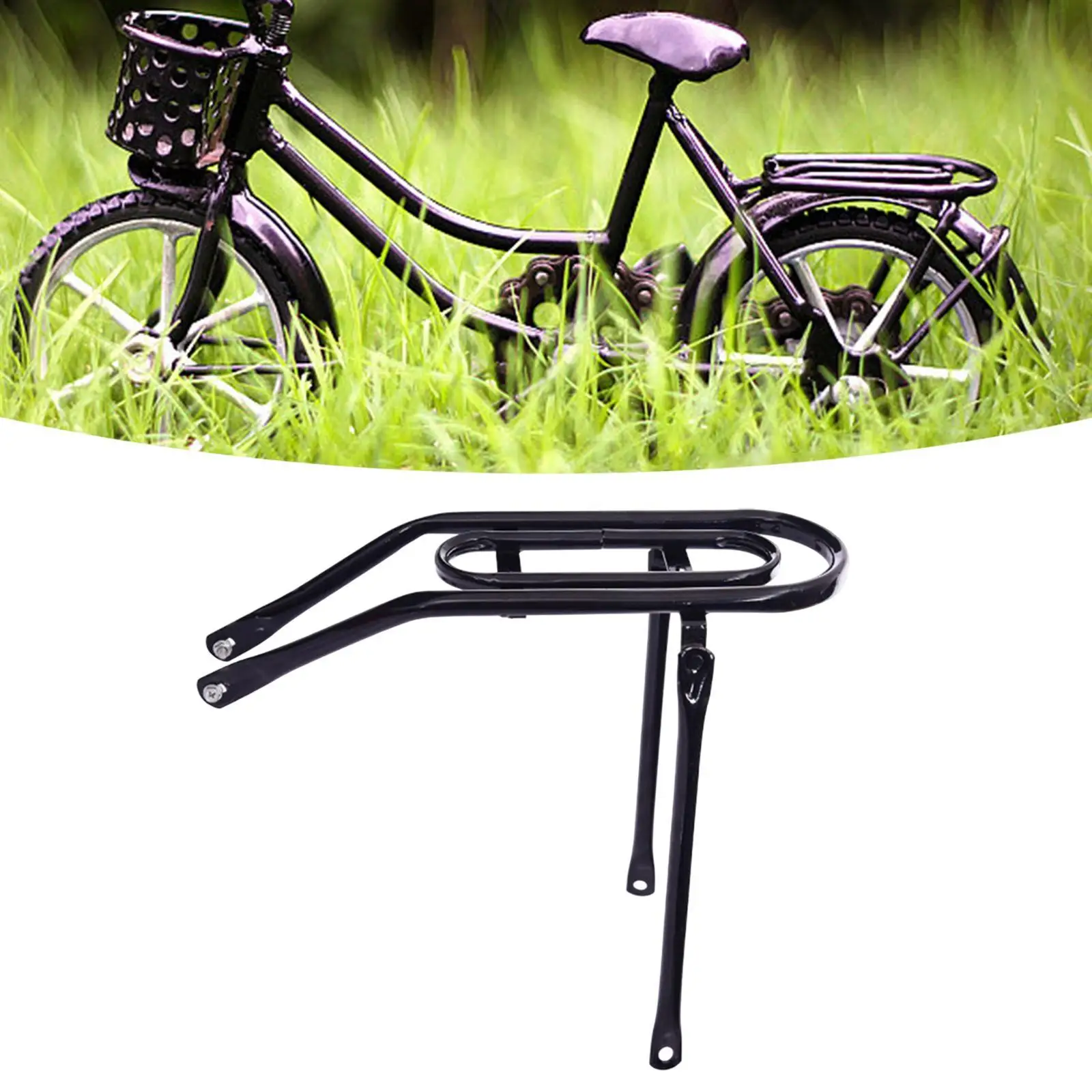 

Задняя велосипедная стойка Легко устанавливается для 20-дюймовых велосипедов Велосипедное оборудование Металлическая стабильная и безопасная задняя стойка для велосипедного сиденья