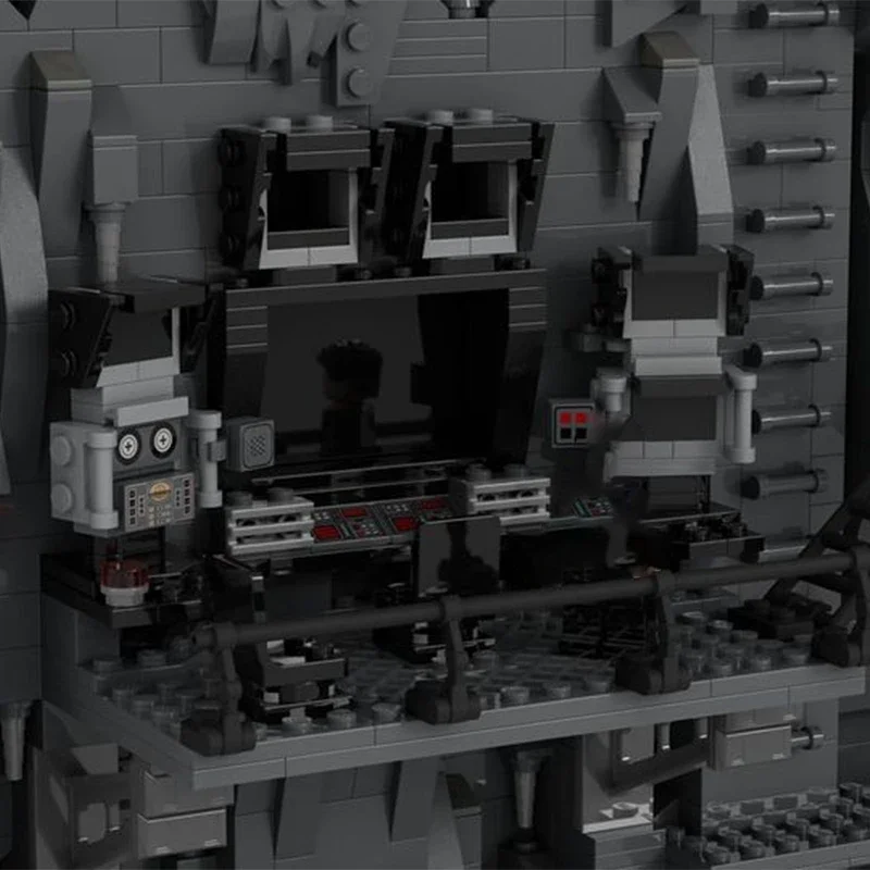 Bloques de construcción de película de héroe Popular, Moc, Shadowbox, Batcave, tecnología, bloques modulares, regalos, juguetes de Navidad, conjuntos de bricolaje, montaje