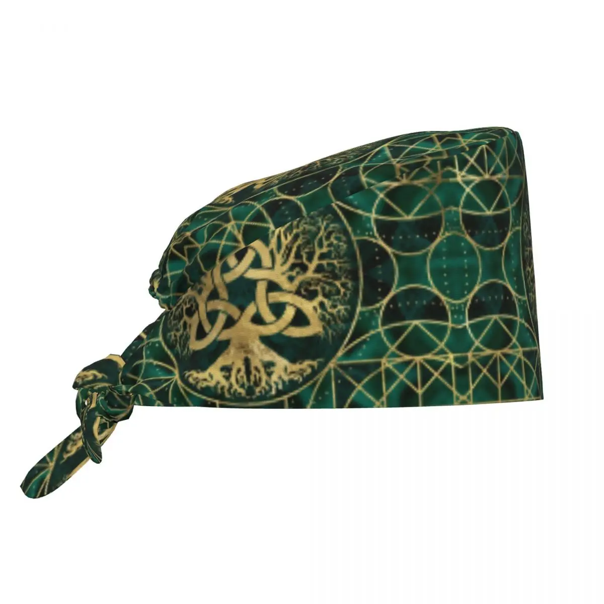 Custom Adjustable Tree Of Life Working Hat Women Men Flower Surgical Hat Scrub Nursing Doctor Surgeon Cap for Dentist