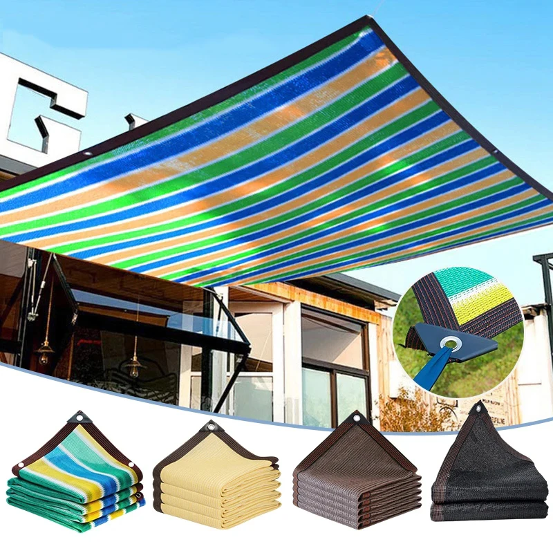 Garden brown net sunshade, outdoor sunshade, backyard sunshade, cool shed, UV protection, car shed sunshade net4x5m