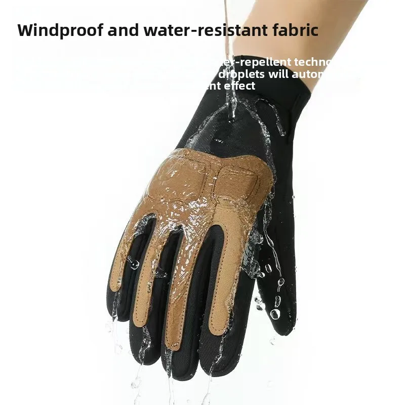 Изготовленные на заказ зимние перчатки для верховой езды — ветрозащитные и водонепроницаемые, с сенсорным экраном и флисовой подкладкой