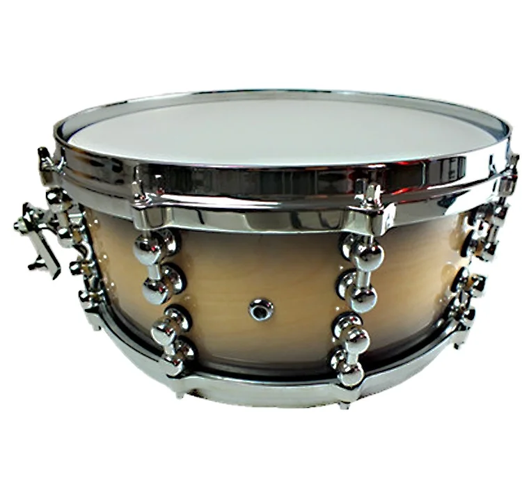 14 Inch 9-Layer Birch Wood Marching Snare Drum with Cowhide Heads