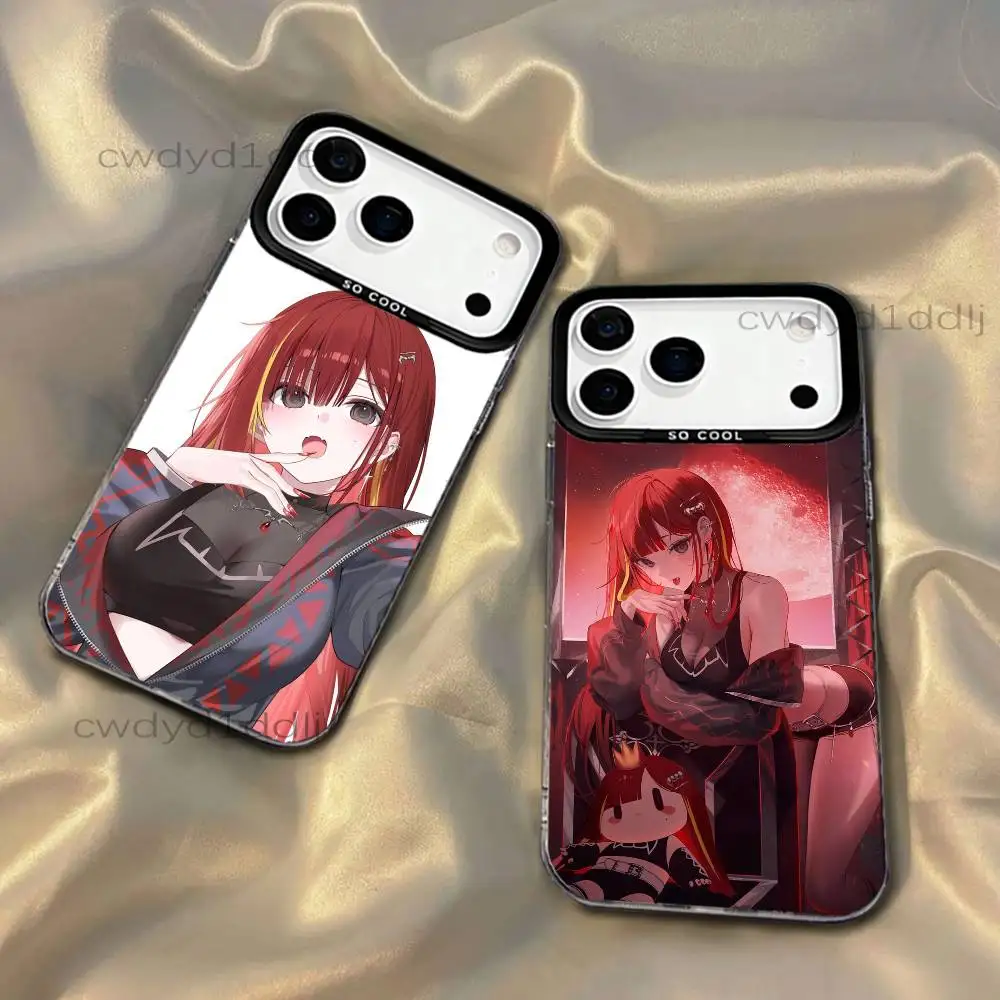 

A-Akane Lize Singer For iPhone 17,16,15,14,13,12,X,8,Pro,Max,Plus,SE4,Air,Mini Black IMD Matte Case