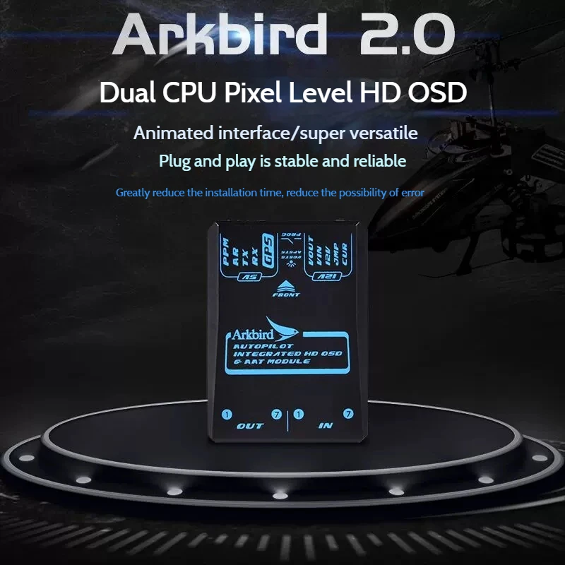 ARKBIRD 2.0 FPV kontrol penerbangan sayap tetap terintegrasi OSD AAT Cina kompatibel dengan kacamata DJI pesawat Crossover