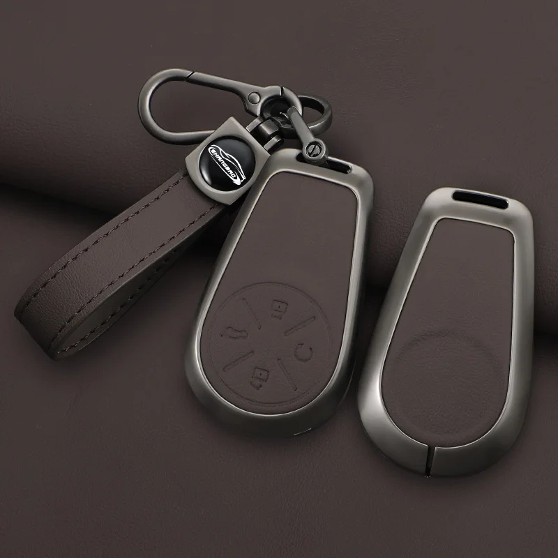 

Zinc Alloy Car Key Case for Chery EXEED VX LX RX TXL Modified FL CDM PHEV Remote Cover Shell Keychain Holder Fob Key Ring