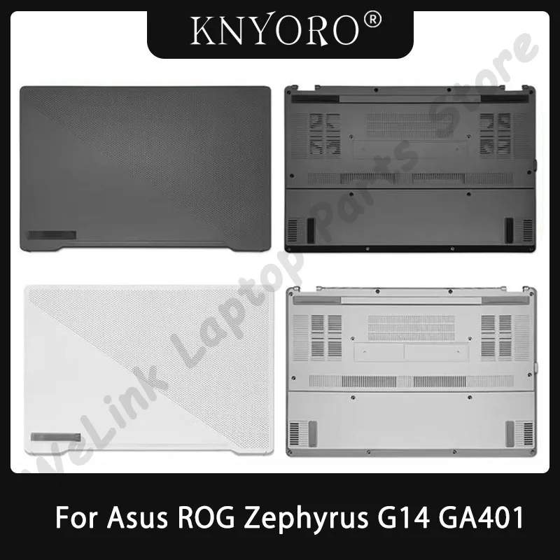 

New Original Screen Back Cover For Asus ROG Zephyrus G14 GA401 Laptop LCD Back Cover Bottom Case A D Shell Gray White Case