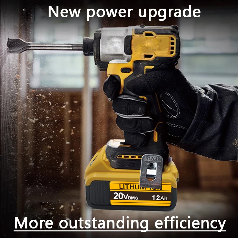 For DeWalt 20V Lithium Ion Batteries 20V 12Ah DCB203 Li Ion Battery Replacement DCB206 DCB205 DCB204 DCB200 Power Tools