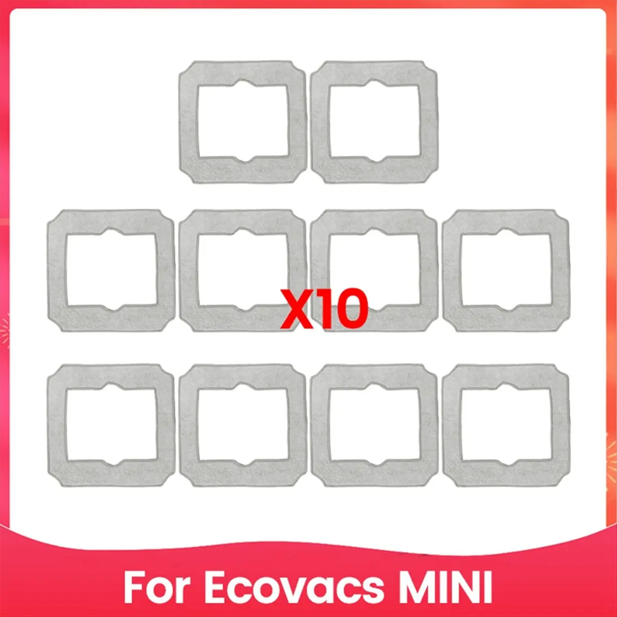 A92G New 10PCS Washable Mop Cloths Cleaning Rag for Mini Window Vacuum Cleaner Robot Replacement Accessories view 2