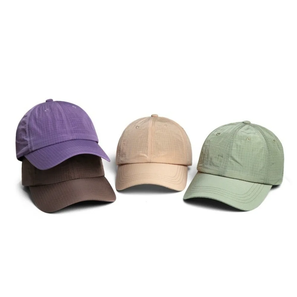 Casual Versatile Baseball Caps Solid Color Adjustable Sun Protection Hats Thin Breathable Quick-drying Hats Unisex