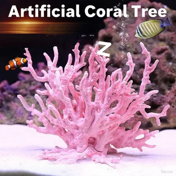 Fake Coral Aquarium Decoration for Aquarium Coral Water Plant Resin Fish Tank Aquascape Simulation ZSP06 1
