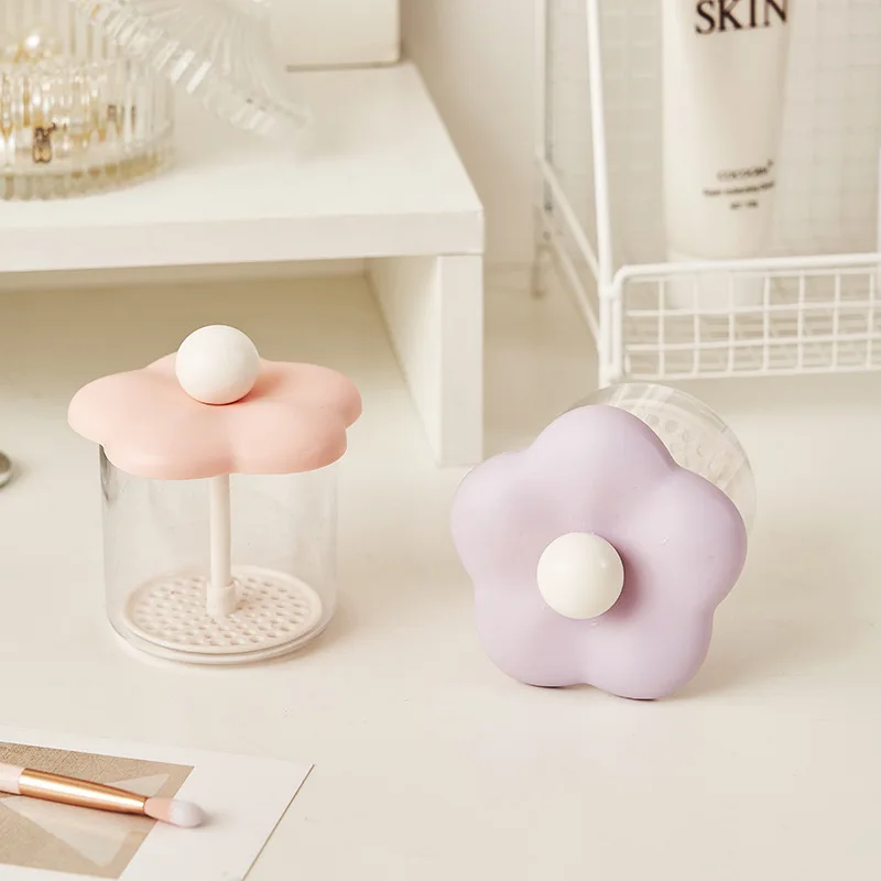 Schattige Bloemen Gezichtsreiniger Schuimschuimbeker Draagbare Handmatige Schuimmaker Body Wash Bubble Maker Huidverzorgingstool Badkamerbenodigdheden