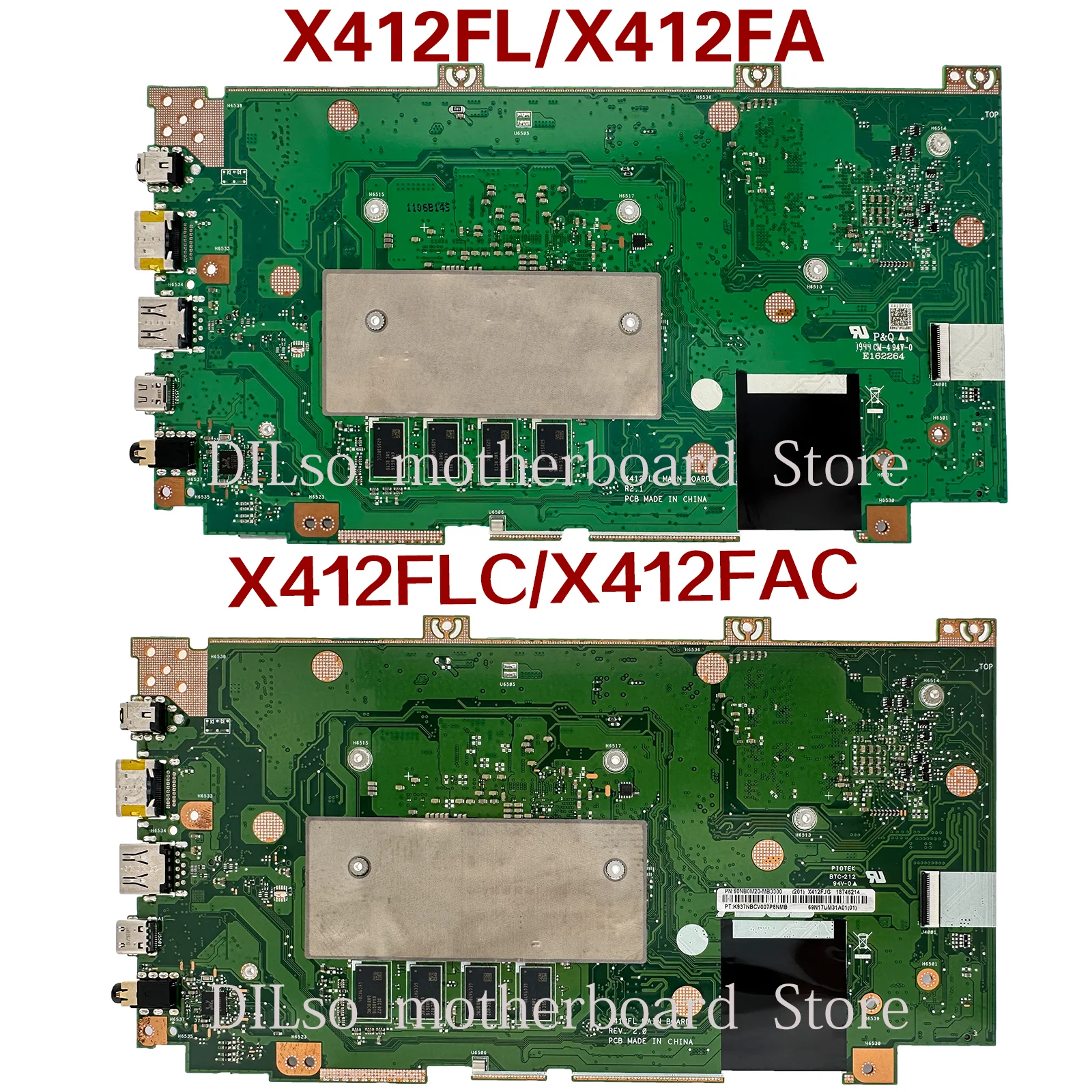 Imagem -04 - Kefu-placa-mãe Portátil para Asus Vivobook Mainboard com 4g-ram i7 i5 14 X412flc X412fa X412fjc X412fjg i5 10th e 8th Gen