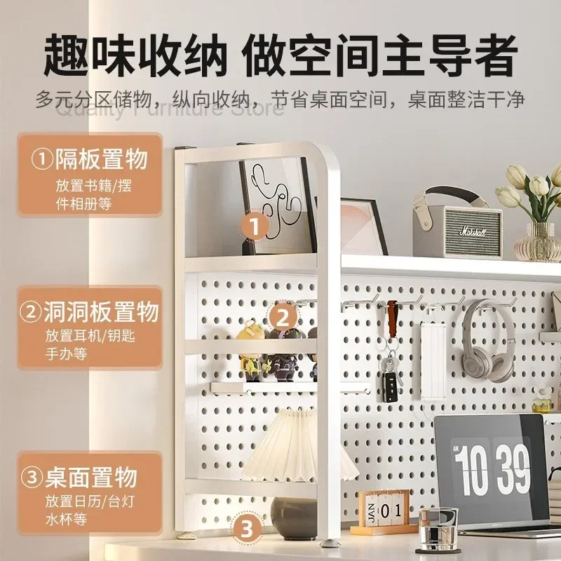 Desk Bookshelf Office Storage Shelf Dormitory Multi-layers Wrought Iron Bookcases Storage Shelf Estante Home Furniture WKBS