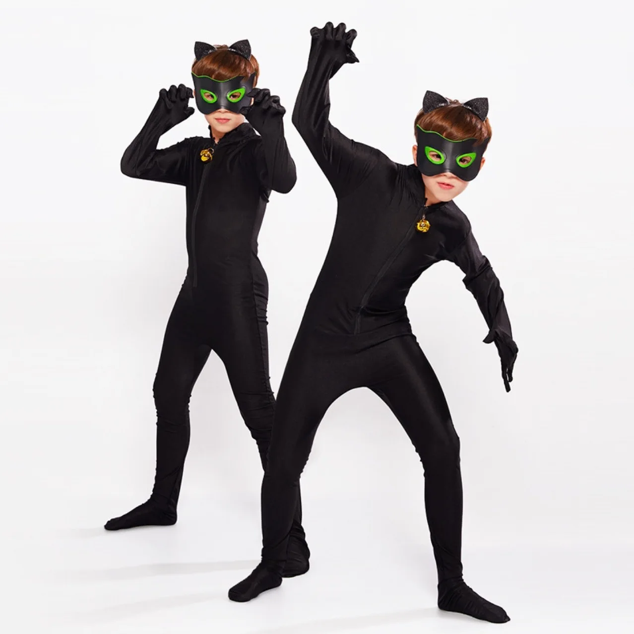 جديد كرنفال هالوين قطة صغيرة فتاة نقطة ارتداءها مع الملابس قناع العين حقيبة رائجة البيع