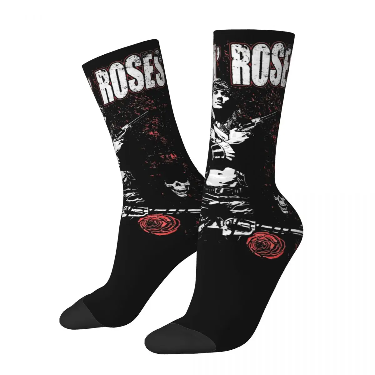 Guns N Roses Socks Men's Women's Polyester Casual Socks High Quality Spring Summer Autumn Winter Socks Gifts