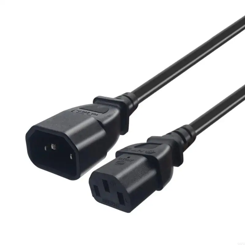 Q6PA C14 to C13 Extension Power Cable IEC 320 C14 Male to C13 Female Power Converters