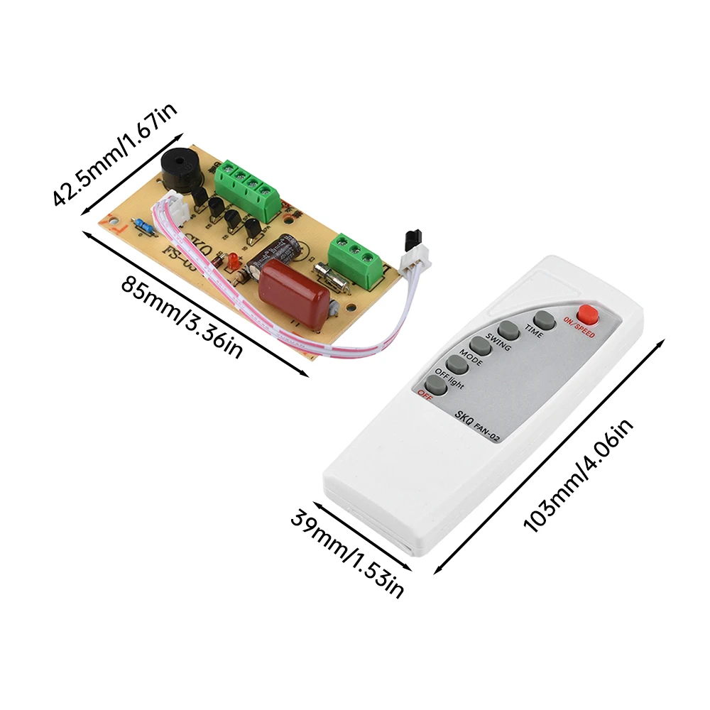 Elektrische ventilator Afstandsbediening Modificatie Printplaat Slaapmodus Timing Module Intelligente ventilator Diy Module
