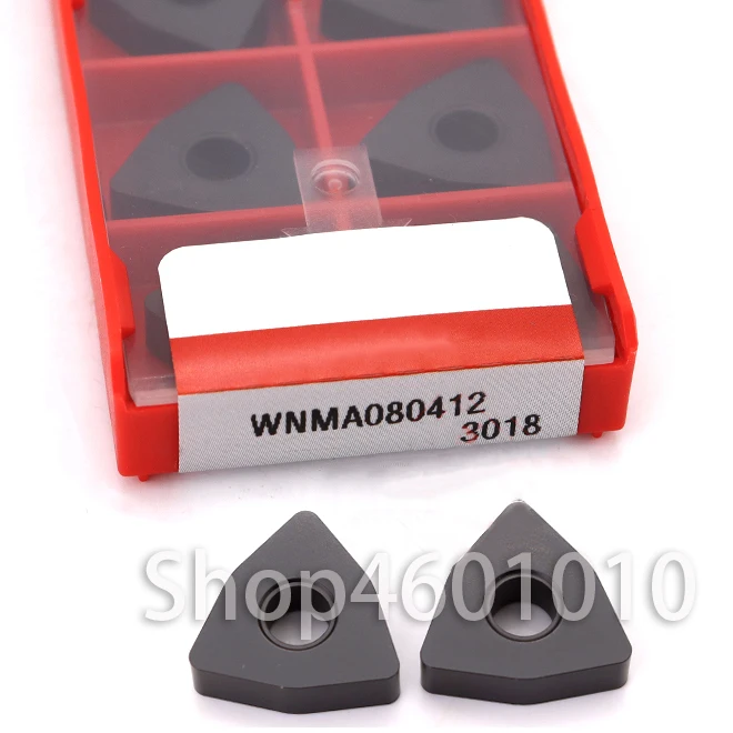 10pcs WNMG080404 08 12 ZM3018 WNMG431 432 433 Carbide turning inserts for iron for CNC turning tool holder MWLNR/L