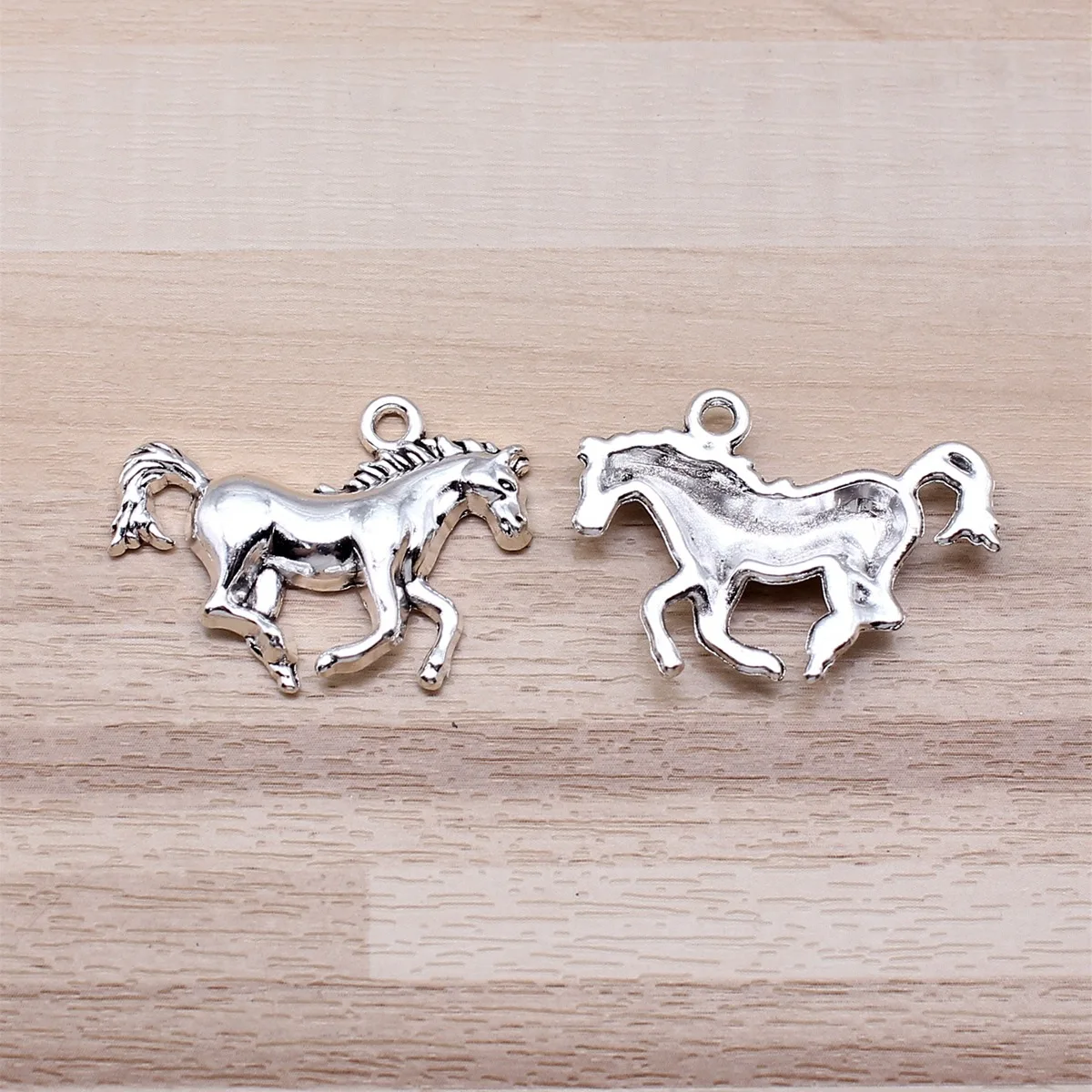 IFOCUS 5pcs/Lot Horse Charms For DIY Jewelry Making Zinc Alloy 30x22mm/1.18x0.87inch