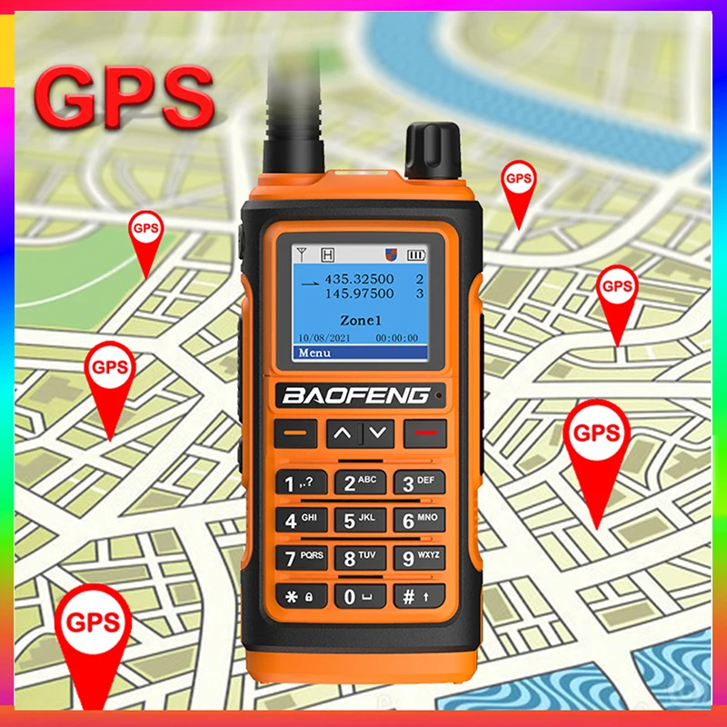 Baofeng UV-17 Pro Max GPS Air Band Six-Band VHF UHF Type C Charging Walkie Talkie Baofeng 999 Channels Two Way Radio UV17 Pro FM