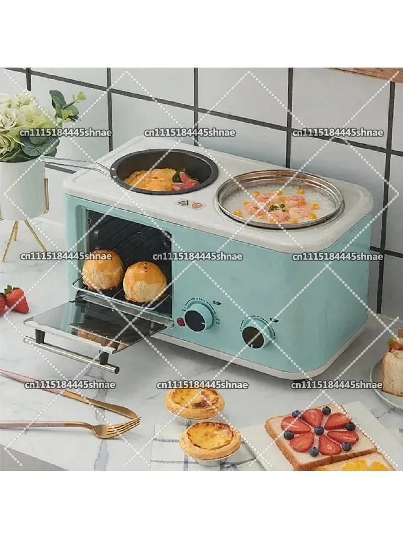 4-in-1 Breakfast Machine Multi Cooker with Stew Fry Bake Function, Automatic Home Kitchen Cooking Appliance