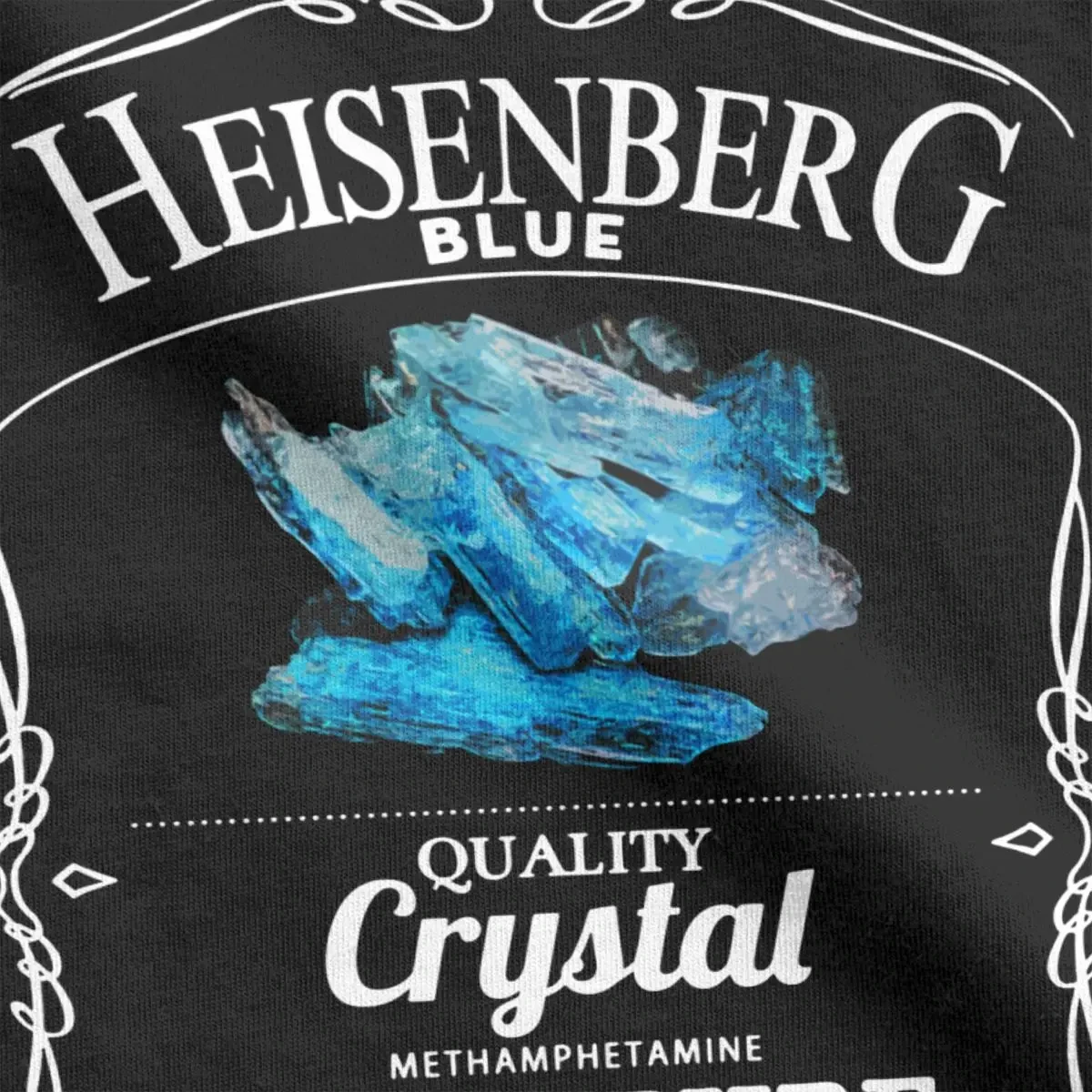 Heisenberg Blue 99.1% Pure T Shirts Men Pure Cotton T-Shirt Breaking Bad Crystal Meth Tee Shirt Short Sleeve Clothing Printed