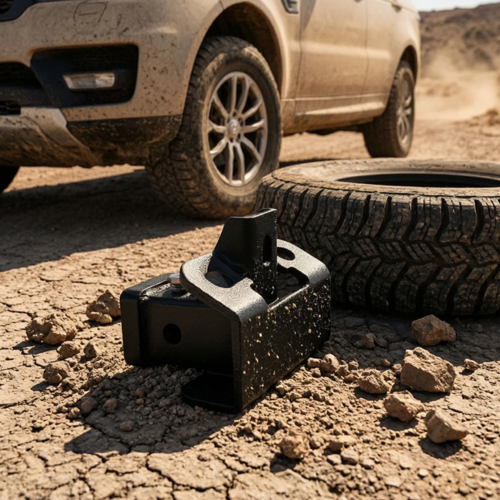 Trailer Hitch Base Bolt on Towing Hitch Base Hardware Welded Powder Coated for Builders, off-Road