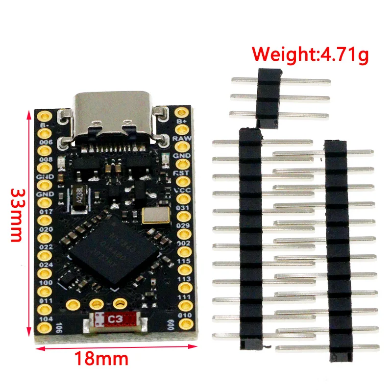 NRF52840 Development Board Compatible With Nice!Nano V2.0 Bluetooth Charging Management Pro Micro NRF52840