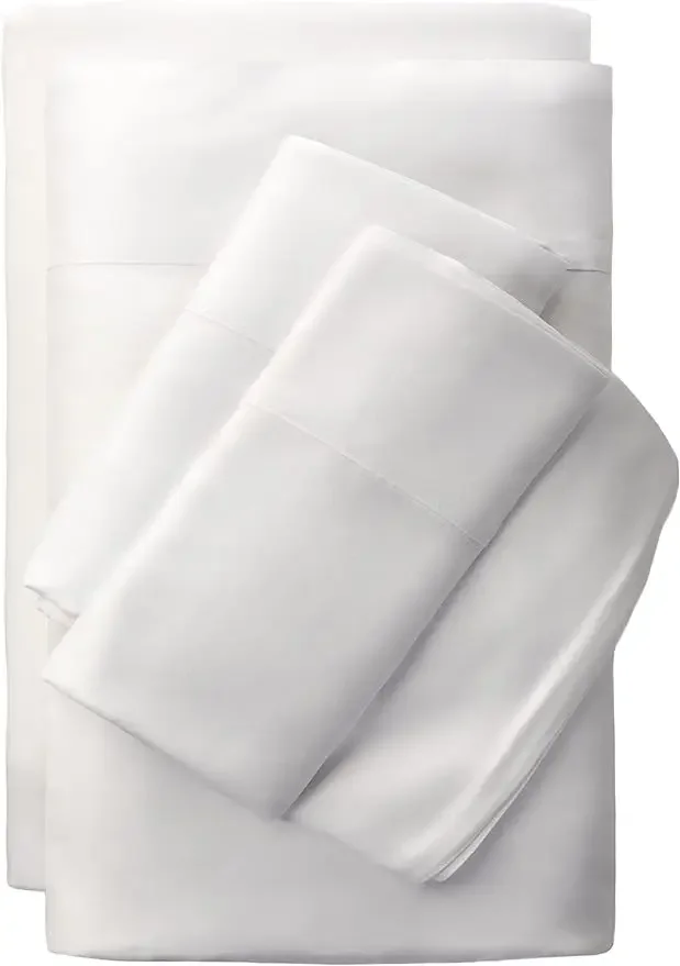 Bed Sheet Set, Cooling and Comfortable for Rest  Rela Pillowcases, Classic, White, 4 Pcs