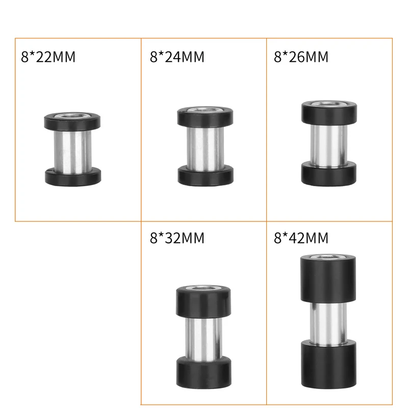 MEROCA Rear Shock Bushing for DNM EXA FORM Bicycle Shock Absorber 22/24/26/32/42/44/50/54/56mm Absorber Suspension Bushing