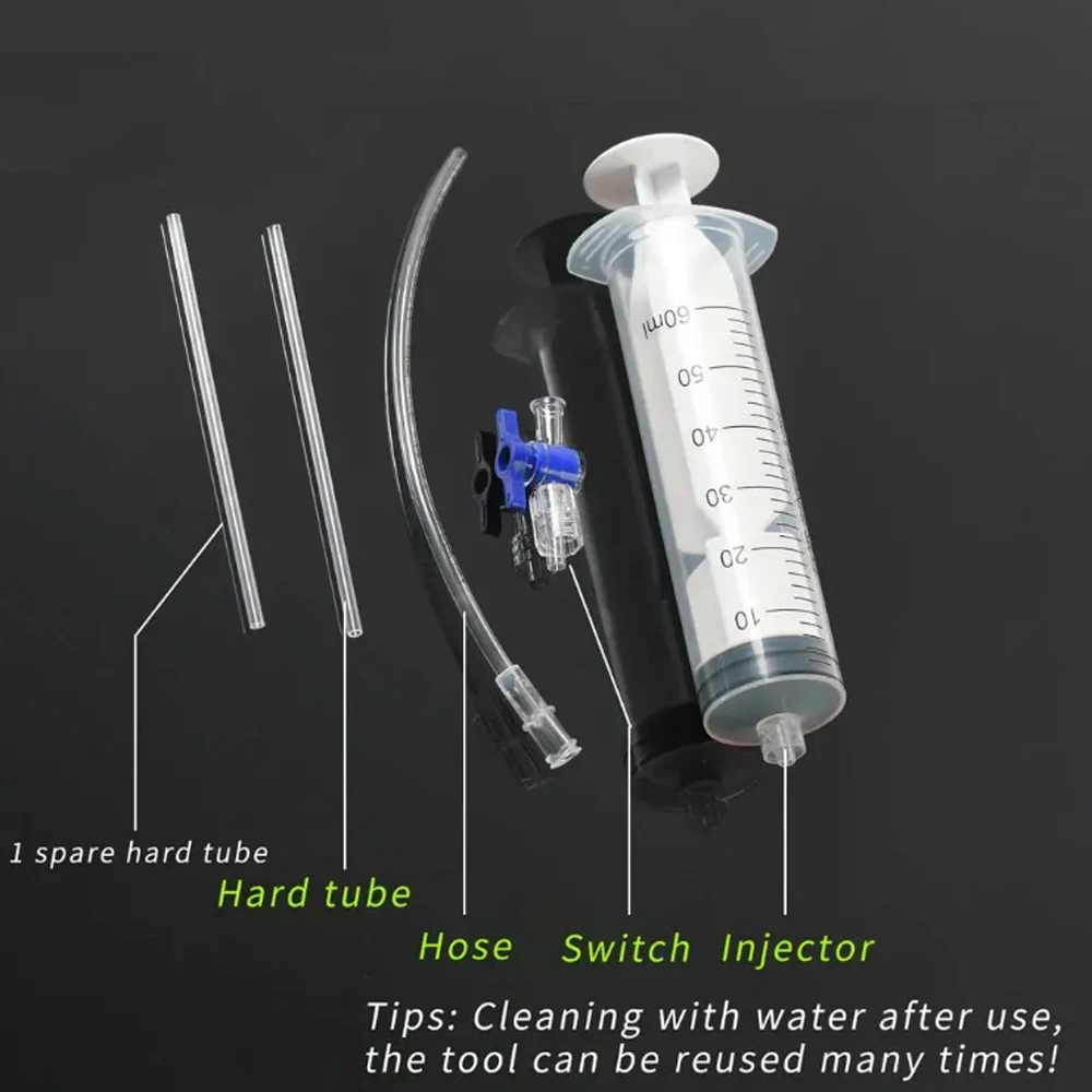 دراجة لايحتاج الإطارات السائل حقن أداة 60 مللي الإطارات لايحتاج مانع التسرب حاقن النفط المعدنية تغيير أداة لأدوات إصلاح الدراجة #5